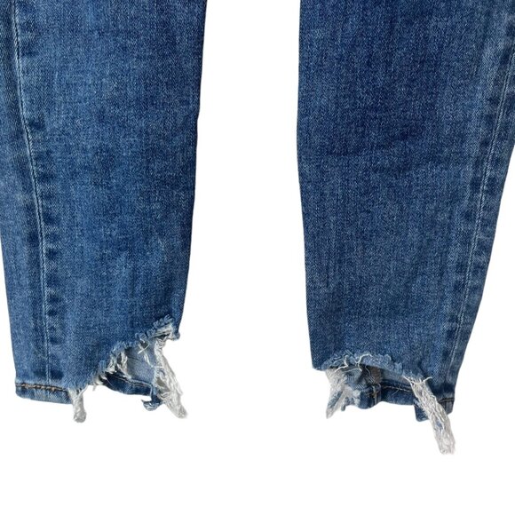 American Eagle Womens Hi-Rise Jegging Blue Distressed Size 000 - Picture 9 of 15